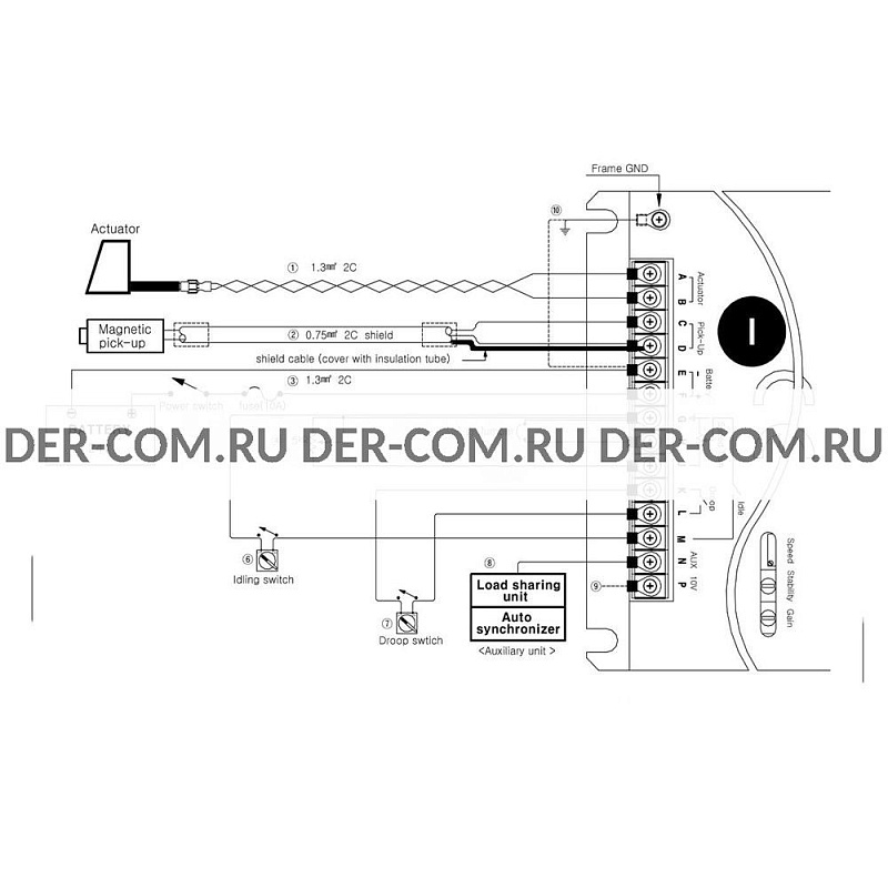 Регулятор оборотов двигателя DOOSAN DGC2007 ДизельЭнергоРесурс