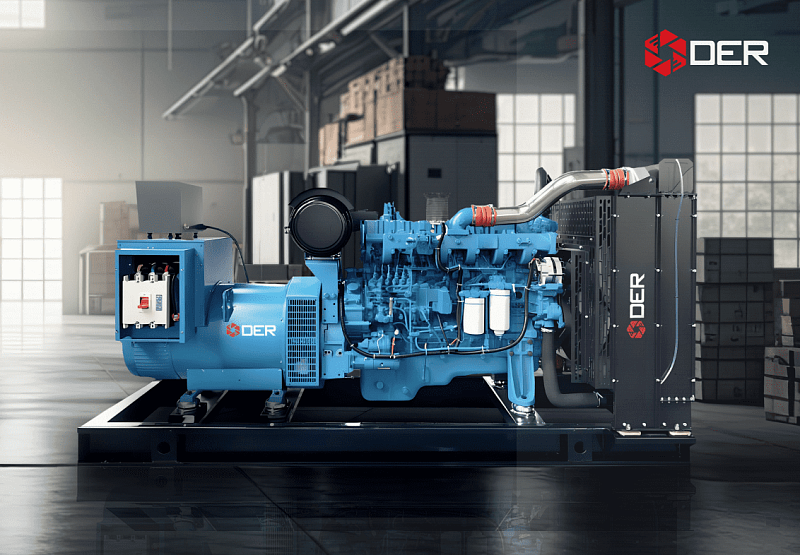 Дизельный генератор DER-800W на базе двигателя Weichai в кожухе ДизельЭнергоРесурс