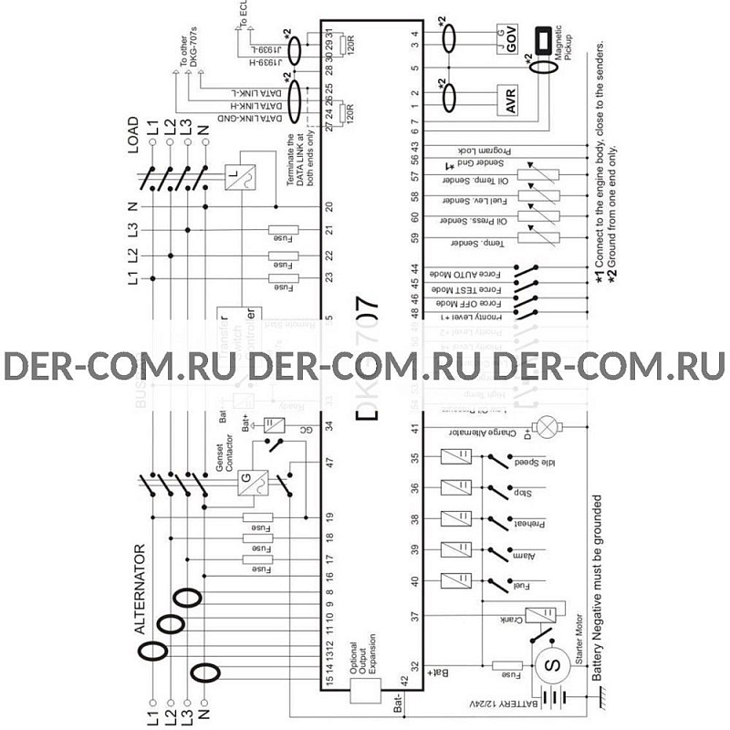 Контроллер Datakom DKG-707 ДизельЭнергоРесурс
