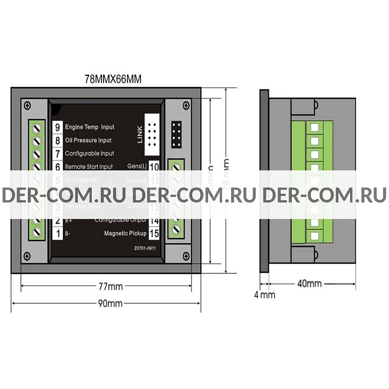 Контроллер Smartgen HGM1780 ДизельЭнергоРесурс